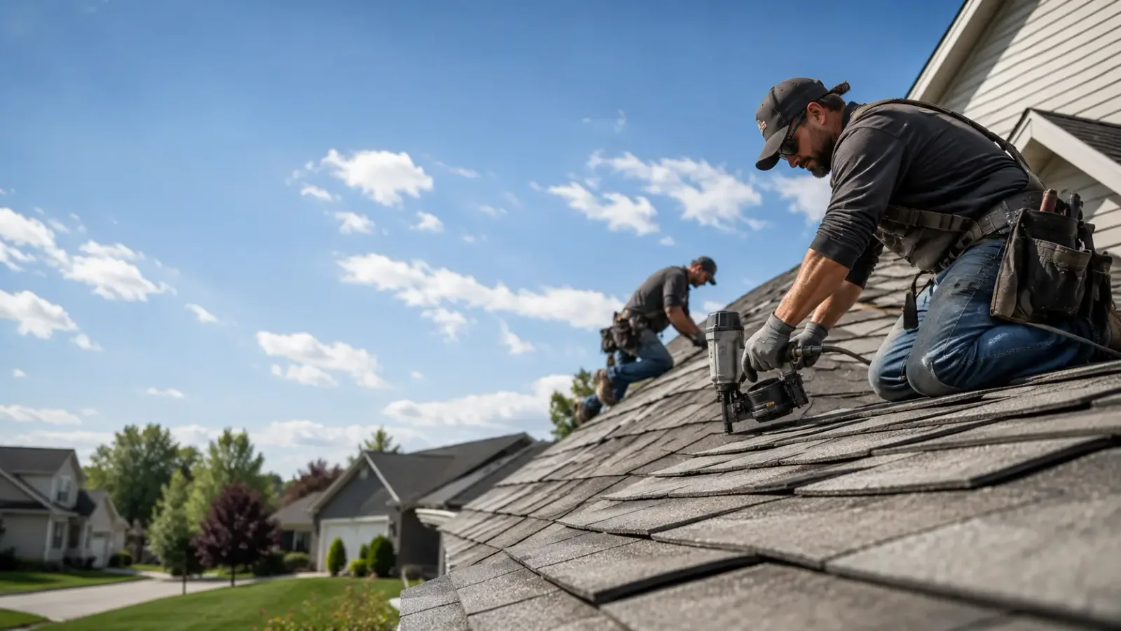 Storm Damage Roof Repair in Oakford, IL near me